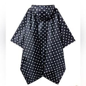 BN Poncho Black Polka Dot With Pouch